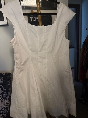 a new day White Scoop-Neck Midi Dress